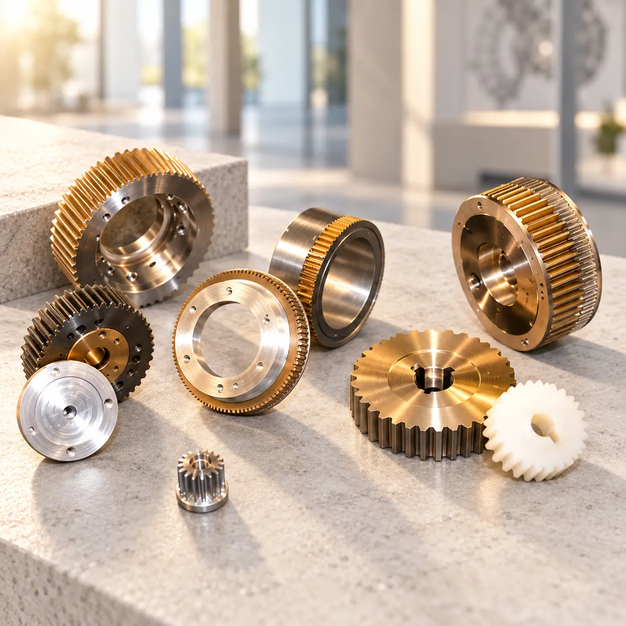 Timing and gear belt pulleys.